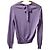 Autre Marque 18G Drawer Cashmere-Seide-Strickpullover mit Rundhalsausschnitt Lila - Ansicht 3