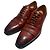 Scarpe stringate in pelle Salvatore Ferragamo Marrone