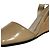 Sandali con zeppa in vernice Prada Beige - vista 12