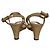 Sandali con zeppa in vernice Prada Beige - vista 3
