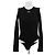 Off White Body aus Viskose Schwarz