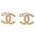 Chanel Orecchini Gold Coco Mark 10A con strass D'oro
