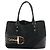Gucci Borsa Horsebit in tela GG nera Nero