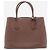 Prada Bolsa tote de couro Saffiano marrom - vista 2