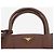 Prada Bolsa tote de couro Saffiano marrom - vista 3