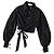 Zimmermann Zim Blouse Cropped Wrap Top Schwarz