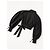 Zimmermann Zim Blouse Cropped Wrap Top Schwarz - Ansicht 2