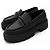 Jimmy Choo Mocassini in pelle nera con cristalli Nero - vista 3