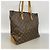 Borsa Tote Louis Vuitton Monogram Cabas Mezzo Marrone - vista 2