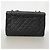 Timeless Chanel Schultertasche aus schwarzem Lammleder - Ansicht 11