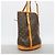 Borsa Tote Louis Vuitton Monogram Bucket GM M42236 Marrone - vista 2