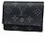 Portafoglio pieghevole Louis Vuitton in Monogram Eclipse Nero