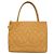 Borsa Tote Chanel in pelle di vitello granulata beige