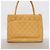 Borsa Tote Chanel in pelle di vitello granulata beige - vista 11