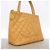 Borsa Tote Chanel in pelle di vitello granulata beige - vista 2