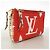 Louis Vuitton Monogram Giant Pochette Double Zip Schultertasche Pink Rot - Ansicht 2