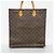 Louis Vuitton Monogram Sac Plat Tote Bag Brown - view 12