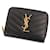 Carteira dobrável de couro Cassandra V-Stitch Yves Saint Laurent Preto  - vista 1