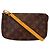 Borsa a tracolla Louis Vuitton Monogram Pochette Marrone Monogramma