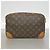 Clutch Louis Vuitton Monogram Compiegne 28 Marrone - vista 9