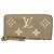 Louis Vuitton Monogram Empreinte Zippy Wallet Grau Roh