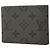 Portafoglio Slender Louis Vuitton Monogram Eclipse Reverse Marrone Nero