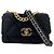 Borsa a Spalla Chanel Matelassé Velvet Nero