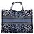 Borsa tote Christian Dior stampa leopardata blu - vista 3