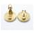 Orecchini a clip Chanel Coco Mark Circle Nero D'oro  - vista 3