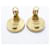 Orecchini a clip Chanel Coco Mark Circle Nero D'oro  - vista 9