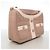 Borsa a tracolla Chanel in agnello rosa beige - vista 2