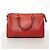 Borsa Chanel in pelle di vitello martellata rossa Rosso - vista 14