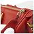 Borsa Chanel in pelle di vitello martellata rossa Rosso - vista 9
