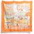 Hermès Sciarpa di seta Hermes Carre 90 Nuba Mountain Animal Print in Arancione - vista 2
