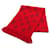 Stola Louis Vuitton Ruby in misto lana e seta Rosso  - vista 1