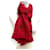 Stola Louis Vuitton Ruby in misto lana e seta Rosso  - vista 3