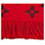 Stola Louis Vuitton Ruby in misto lana e seta Rosso  - vista 6