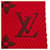 Stola Louis Vuitton Ruby in misto lana e seta Rosso  - vista 7