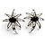 Orecchini a clip Onyx Fireworks di Tiffany & Co. Nero Argento