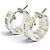 Tiffany & Co Orecchini a cerchio Tiffany Atlas in argento sterling 925