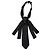Choker in seta Chanel con design Coco Mark Nero