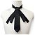 Choker in seta Chanel con design Coco Mark Nero - vista 3
