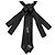 Choker in seta Chanel con design Coco Mark Nero - vista 5