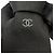 Choker in seta Chanel con design Coco Mark Nero - vista 7