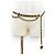 Timeless Chanel Vintage Coco Mark Clover Lederkettengürtel Schwarz Golden - Ansicht 2