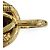 Timeless Chanel Vintage Coco Mark Clover Lederkettengürtel Schwarz Golden - Ansicht 7