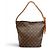 Borsa bucket in tela Monogram Louis Vuitton Marrone - vista 4