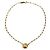 Collana Chanel Vintage Circle Coco Mark D'oro - vista 3