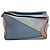 Borsa Loewe Puzzle Medium 2-Way in pelle blu - vista 2