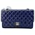 Borsa a tracolla Chanel Matelassé 25 Blu navy - vista 2